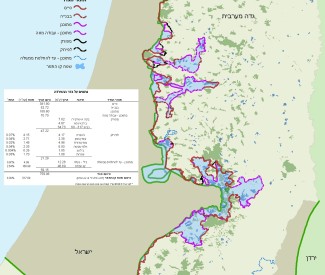 סטטוס גדר ההפרדה – אוגוסט 2008
